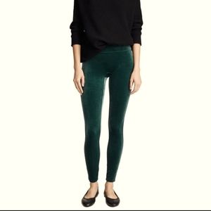 SPANX Velvet Malachite Green Sculpting High Rise Leggings